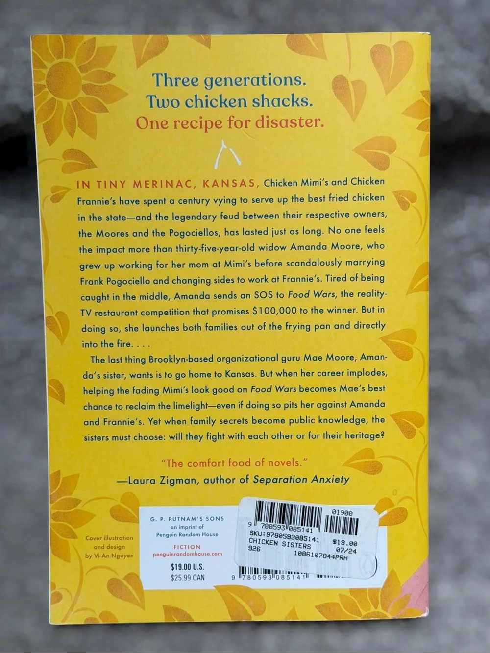 2024 The Chicken Sisters KJ Dell’Antonia Reese’s Book Club Novel Paperback